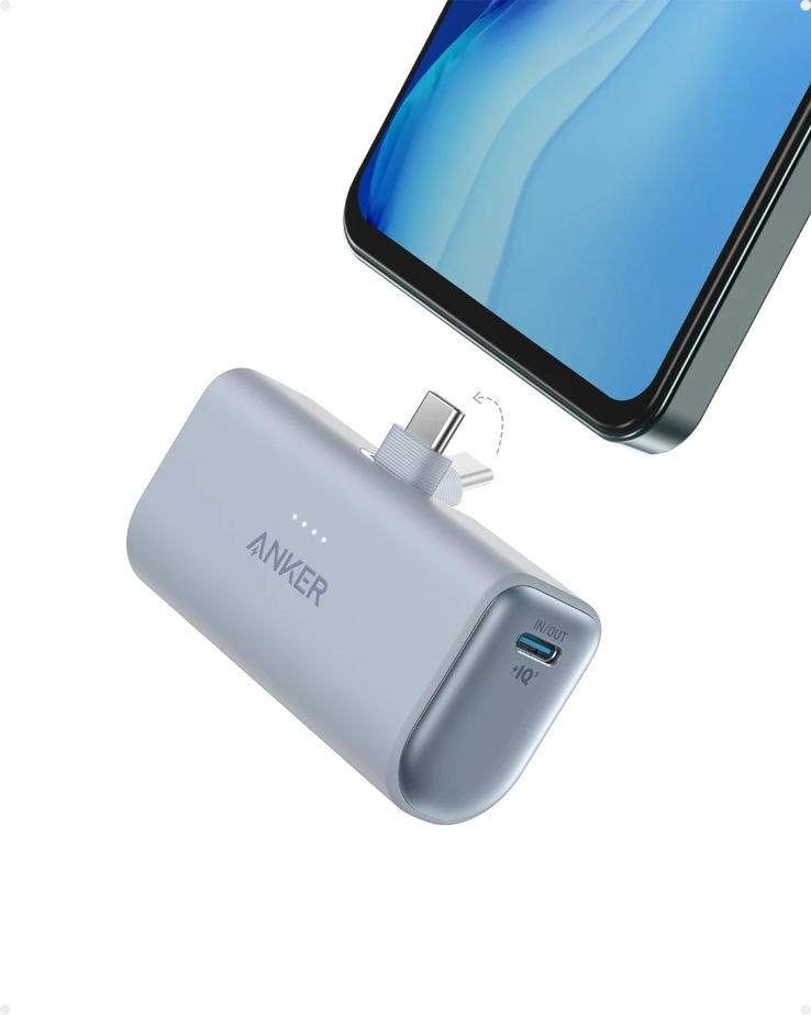 The Anker Nano Power Bank (22.5W, Built-in USB-C Connector). (Image source: Anker)