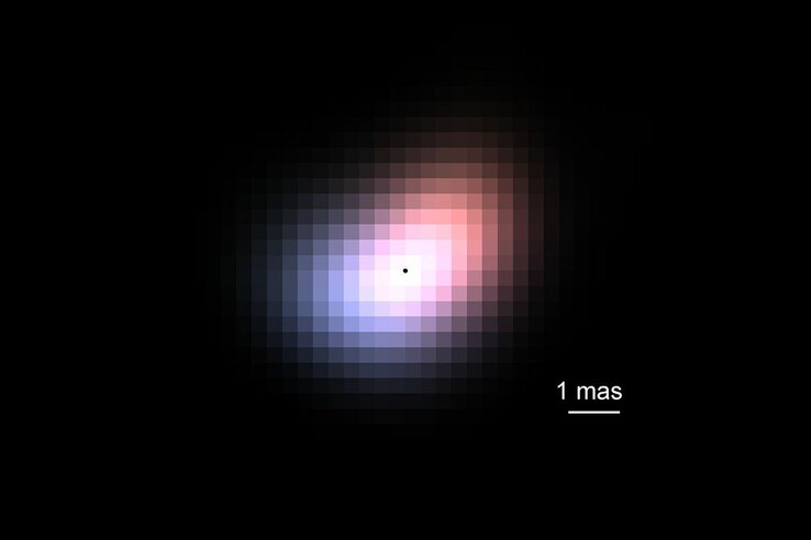 A reconstructed image of the disk around Beta Canis Minoris (Image source: Yoo Jung Kim/UCLA)