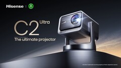 The Hisense C2 Ultra 4K Laser projector. (Image source: PR Newswire)