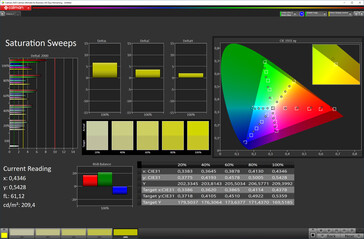 Saturation (profile: Vivid (white balance: max. warm setting), colour space: DCI-P3)
