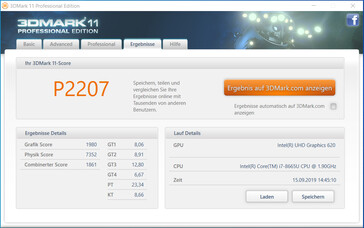 3DMark 11 (dual-channel mode)