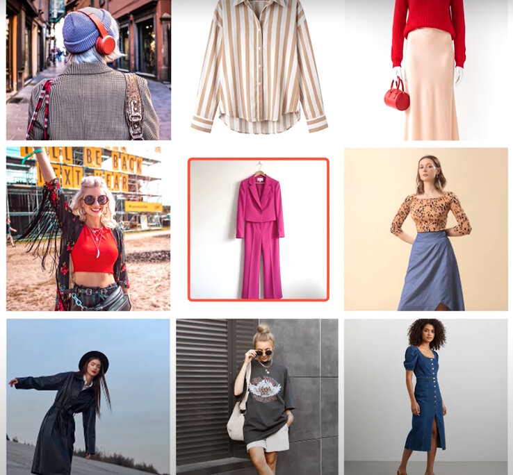 Users select clothing to try on using the Doppl app. (Image source: Google Labs)