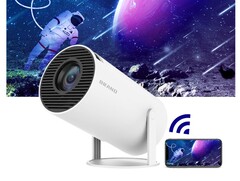 The HY300 portable projector has a 720p native resolution and up to 120 ANSI lumens brightness. (Image source: AliExpress)