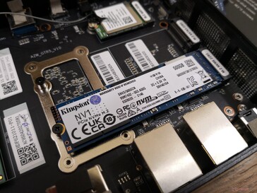 System can support up to two M.2 2280 SSDs. Keep in mind that only one of the M.2 slots can support NVMe while the other is SATA III only