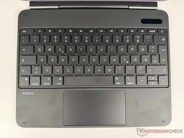 Keyboard with function keys in the top row