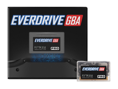 A picture of the Krikkz Everdrive GBA Pro Flash Cart with its packaging (image source: Krikkz)