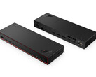 Lenovo's new Thunderbolt 5 dock appears to be relatively compact given the ports it contains. (Image source: via Evan Blass)