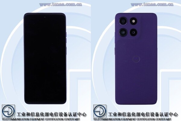 The Moto G36 is shown to have a larger camera island than the Moto G35. (Image source: TENAA)