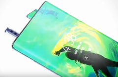 The Samsung Galaxy Note 10 may have a front-facing pop-up dual camera setup. (Image source: YouTube/Mobile Tech) The Samsung Galaxy Note 10 may have a front-facing pop-up dual camera setup. (Image source: YouTube/Mobile Tech)