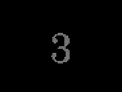 Nothing Phone (3) is now expected to launch in the EU on July 15. Pictured - the digit '3' in Nothing's font style. (Image source: Nothing)