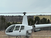The R44 helicopter during the test (Image source: Robinson Helicopter Company)