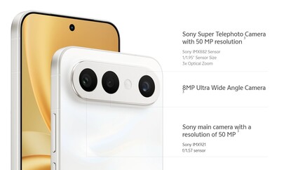 The rear cameras of the phone