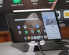 The Xiaomi Pad Mini connected to an external monitor via one of its USB 3.2 Type-C ports. (Image source: Xiaomi)