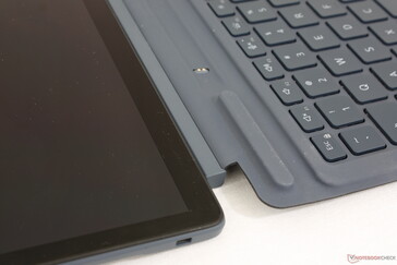 Keyboard deck can be angled like the two pictures above or laid flat depending on typing preferences