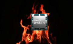 AMD Zen 4 CPUs could be difficult to cool even with AIOs. (Source: Cullan Smith on Unsplash/AMD-edited)