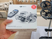 Alleged DJI Neo 3 retail packaging next to a Neo 2 drone.