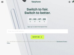 The Fairphone 6 could be announced on 25 June at 11 am CET (Screenshot from: Fairphone.com).