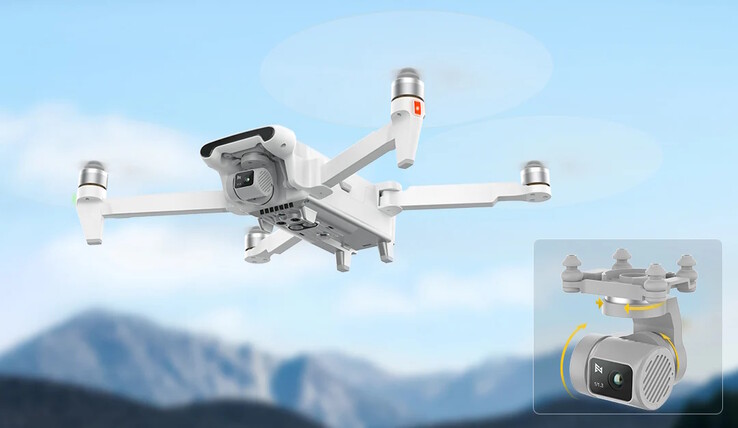 The drone can record 4K60 video (Image source: Fimi)