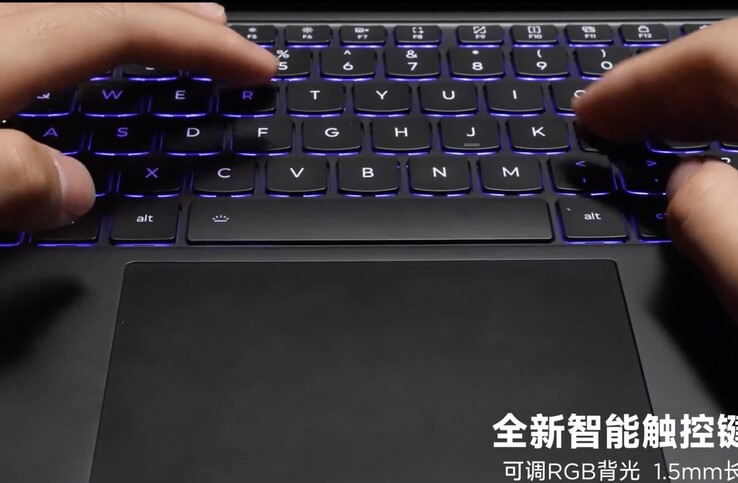 The keyboard case will feature 1.5 mm of key travel, adjustable RGB backlighting.