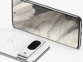 The Pixel 8 will have a 5% larger battery than its predecessor. (Image source: @OnLeaks & MySmartPrice)