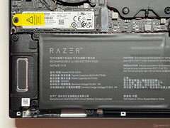 M.2-2280 SSD, battery and speaker module