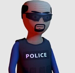 Police character model from Schedule I, an open-world indie game centred on crime, territory control, and drug empire building (Image source: TVGS)