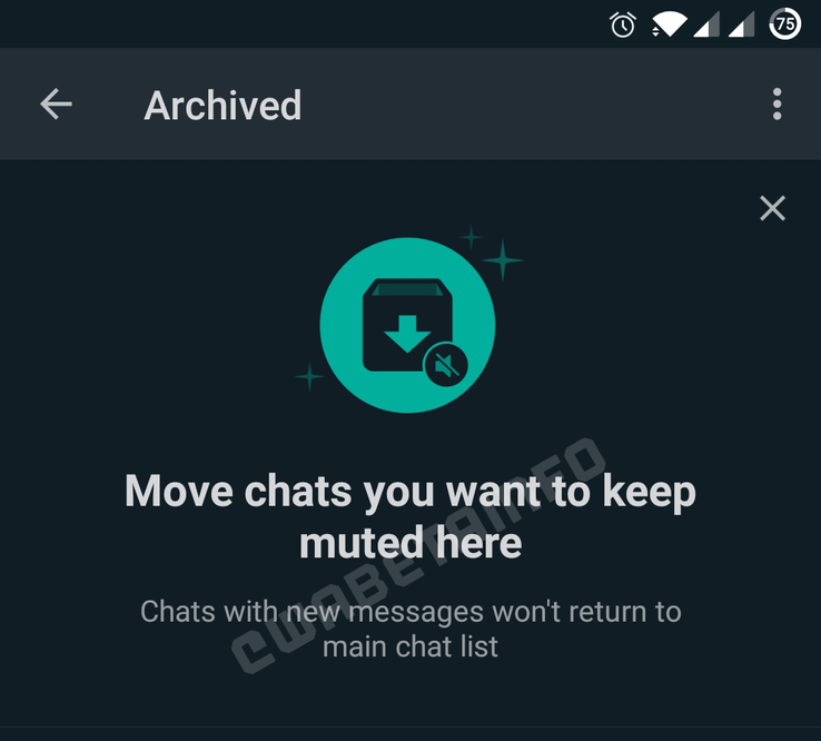 WhatsApp Beta Vacation Mode banner. (Image Source: WABetaInfo)