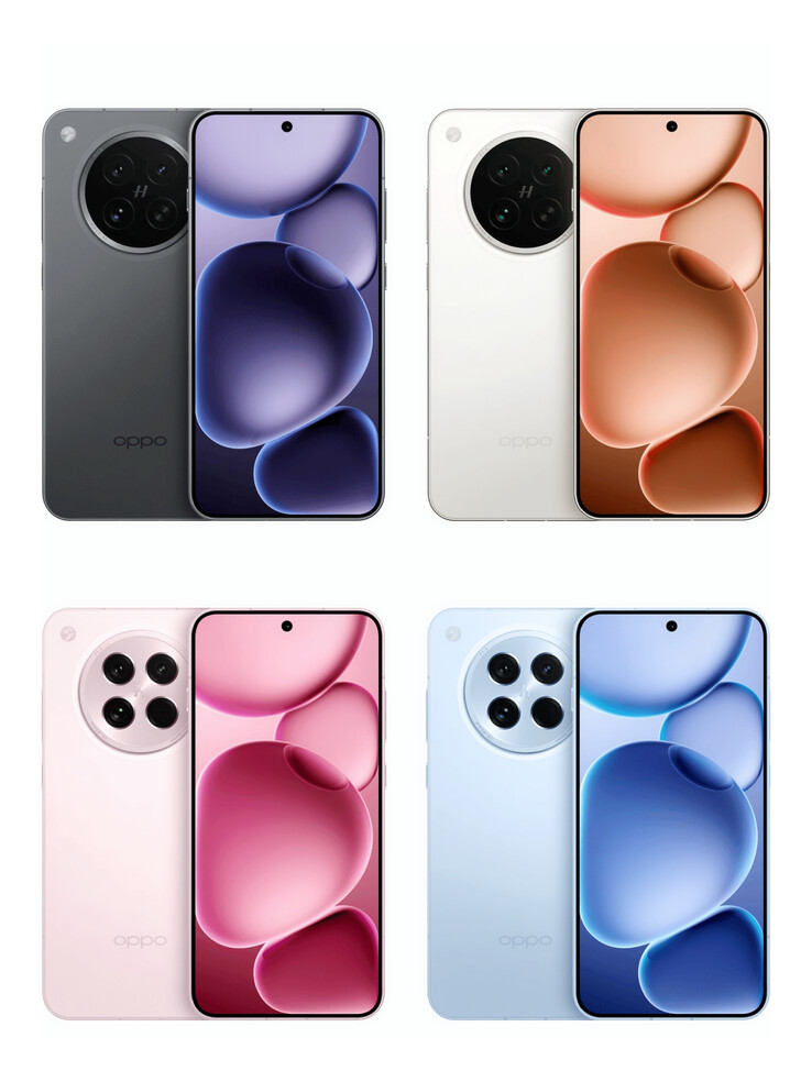 The "Find X8s" is rumored to come in 4 different colors. (Source: Digital Chat Station via Weibo)