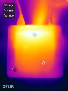 The Geekom Mini IT13 2025 Edition during the stress test (top)