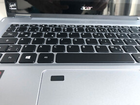 The touchpad with an integrated fingerprint scanner