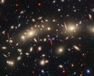 An image of the MACS J0416 galaxy cluster taken with the James Webb and Hubble space telescopes (Image source: NASA, ESA, CSA, STScI)