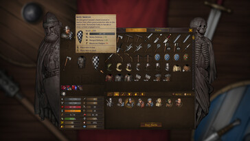 An image showing an inventory in Battle Brothers.