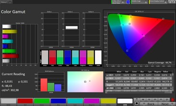 CalMAN DCI P3 Color Space