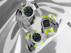 From left to right, the Casio G-Shock GA-B001MW-8A, GA-2300MW-8A, GD-B500MW-8. (Image source: Casio)