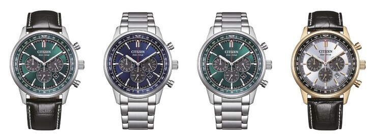 From left to right: the Citizen CA4720-01X, CA4720-52L, CA4720-52X and CA4723-03A watches. (Image source: Citizen, edited)