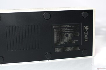 The power ratings and USB-C port power combinations are also listed at the bottom of the Moonbase.