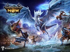 Monster Hunter Now's Velkhana event key art.