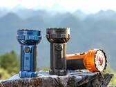 The Olight Marauder 3 25,000-lumen flashlight comes in Midnight Blue, Black, and Orange.