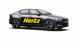 The Polestar 2 can be rented from Hertz (image: Polestar/edited)