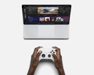 Gaming on a Surface Laptop Studio and an Xbox Series controller. (Image source: Microsoft)