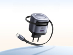 The new Ugreen Nexode 45W USB-C Charger (pictured) has a retractable cable. (Image source: Ugreen)