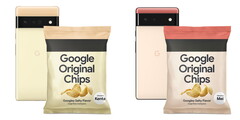 Google is giving away 10,000 bags of potato chips in Japan to promote the Pixel 6 series. (Image source: Google)