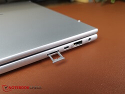 Opened SIM card slot