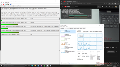 The MSI Alpha 15 has a somewhat higher DPC latency