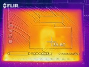 Heat map, idle (front)