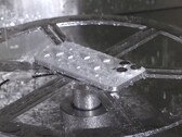 The iPhone 15 Pro comes features IP68 water and dust resistance. (Image source: MKBHD on YouTube)