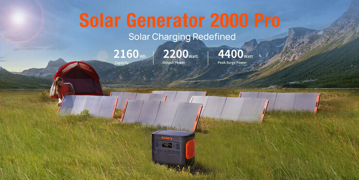 Set you own personal solar power plant up with the Jackery Solar Generator 2000 Pro. (Source: Jackery)