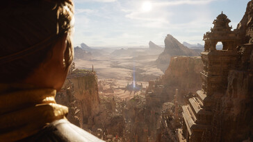 Trabeation, lotus domes, and rock-hewn structures-all highlights of Indian architecture are seen in the Unreal 5 demo (Image source: NeoGAF)