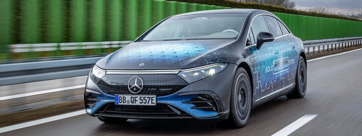 The Mercedes EQS solid-state battery EV is currently undergoing road tests