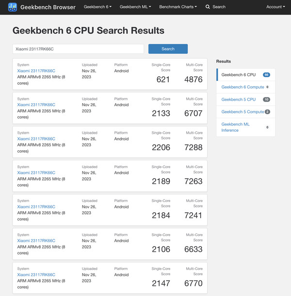 (Image source: Geekbench)